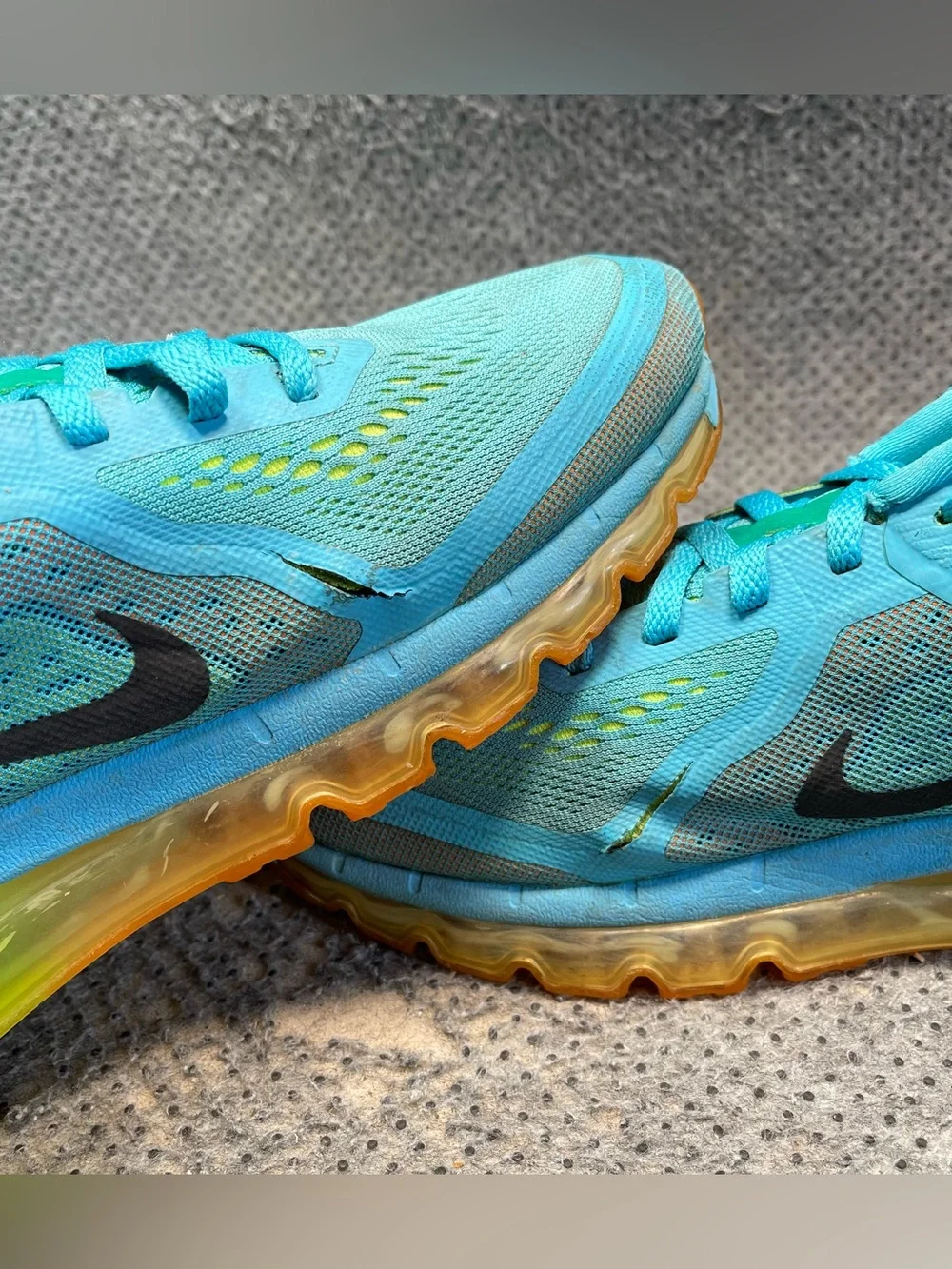 Nike Air Max 2014 Blue Running Shoes Size 12.5 Men’s